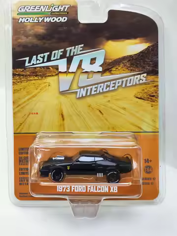 GreenLight 1:64 1973 Ford Falcon XB Alloy vacuum formed car model, high-end feeling, children's gift