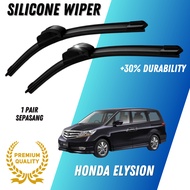 【PREMIUM】HONDA ELYSION SILICONE BONELESS SOFT WIPER BLADE Pengelap Cermin Depan Kereta elysion