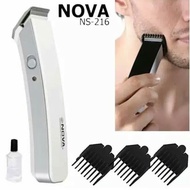 Alat Cukur Rambut Rambut Kumis Dan Jenggot Elektrik - Alat Cukur Nova NS 216/NS-216 - Hair Clipper Alat Cukur Charger Komplit - Hair Clipper Rambut Hair Trimmer NOVA - Alat Cukur Rambut Elektrik/Listrik Rechargeable - Alat Cukur Tanpa Kabel