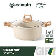 Ecowin Cloud Series Non-Stick Soup Pot (20/24/28cm) Periuk Sup Berkapasiti Besar Tidak Melekat