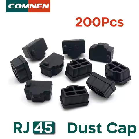 COMNEN 1-200pcs RJ45 Dust Cap Rj45 Connector Dust Cover Plug Protector Plug Hub Port For Laptop/ Com