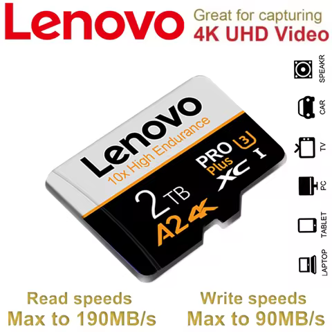 Lenovo 2TB Memory Card 128GB Class 10 V60 TF Card 1TB Mini SD Card 512GB High Speed Micro TF SD Card