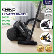 【NEW】KHIND VACUUM CLEANER  MAX POWER 800W 1000W 1200W VC8008 VC8010 VC8012 CYCLONE COMPACT BAGLESS V