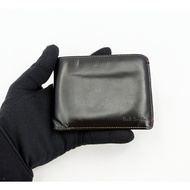 original PAUL SMITH leather bi fold black wallet