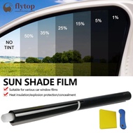 FLYTOP 75cmx6m Car Window Privacy Tint Film with Pearl Stick Auto Vinyl Anti Look Glass Sticker Foil