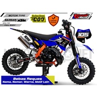 Mini Trail Gazgas 50cc Sticker Striping KTM 50cc Full Body/, Free Custom