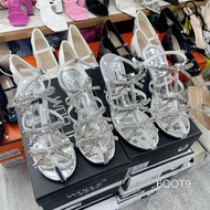 Big size 7 inch stone bow Sandal, size 40-44