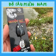 Genuine Lk Hoa mouse bait lure, super sensitive rubber design with 2 powerful action spoons.