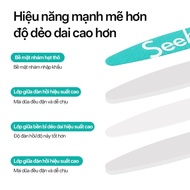 SEEHAA nail file, hard and durable - 4-shaped thick file specialized for nail work (single piece)e