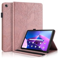 Pocket Pen Holder Tablet Case For Lenovo Tab M10 Plus (3rd Gen) 10.61'' TB125FU Tree Style Leather Stand Flip Cover for Lenovo Xiaoxin Pad 10.61 inch TB128FU TB128XU TB128XC