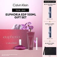 Set Nước hoa Nữ Calvin Klein Euphoria EDP 100ml + Body Lotion 200ml + Euphoria EDP 10ml (Bao bì mới)