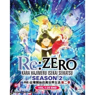 ANIME DVD : RE:ZERO KARA HAJIMERU ISEKAI SEIKATSU SEA 2 VOL.1-25 END DVD BOXSET