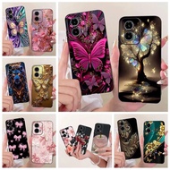 For Motorola Moto G24 G34 Case Stylish Butterfly Painted Cover Soft TPU Phone Case For Moto G24 Powe