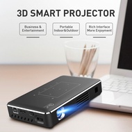 2025 Outdoor mobile portable mini DLP projector with apps LED smart tv box wireless connection 4K vi