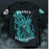 Fighter Borneo Native Tshirt / Borneo Headhunter Tshirt / Baju Microfiber Jersi