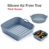 ♨Air Fryer Silicone Liners Pot Silicone Basket Bowl Reusable Baking Tray Oven Accessories Kertas Air Fryer Paper❀