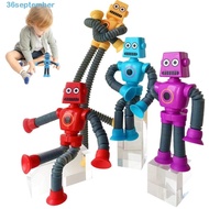 SEPTEMBER Robot Pop Tubes Toy Puzzle Toy Novel DIY Spring Joint Movement Stretch Tube Parent-Child T