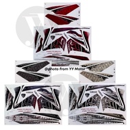 Yamaha FZ 150i (2) fz150i v1 v2 premium quality motor body cover sticker stripe 1set black gold red