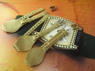 3件 NOS 舊倉底 爛鬼 FOSSIL ES3151 用 8MM 殘件 真皮錶帶 連 8MM扣