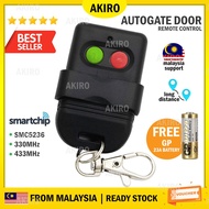 AKIRO Autogate Door Remote Control Key Duplicator SMC5326 330Mhz 433Mhz DIP Switch Auto Gate Controller FREE Battery