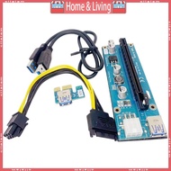 ci PCIe 1X To 16X Card Adapter With USB3 0 Power Supply Cable For Laptop External