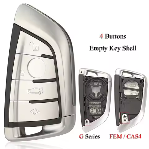 jingyuqin Remote Car Key Shell Case For BMW 3 5 6 8 X3 X4 X5 X7 G Series G21 G20 G31 G30 4Buttons G 