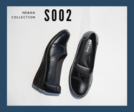 รองเท้าเเฟชั่นผู้หญิงเเบบคัชชูทำงาน Slip on ส้นเตี้ย No. S002 NE&NA Collection Shoes