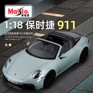 1: 18 Porsche 911 Targa 4 GTS (992.2) Simulation Alloy Car Model