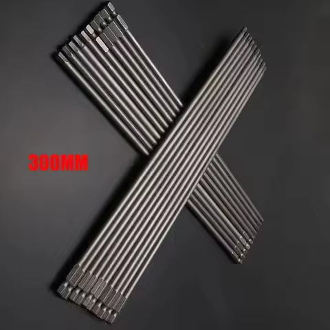 300mm Lengthen Hex Key Allen Bit Impact Driver Power Drill Metric Drivers H3 H4 H5 H6 Overlength Mai