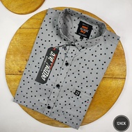 KEMEJA Men's Short Sleeve Slimfit Shirt - Men's Casual Shirt (124CK)