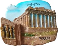 3D The Parthenon on The Acropolis in Athens Greece Landmark Resin Fridge Magnet Sticker Collectible 