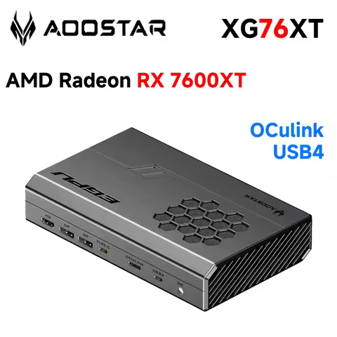 AOOSTAR XG76XT EGPU Graphics Card RX 7600XT 8GB GDDR6 RDNA3 Architecture 2300MHz OCulink PCIe4.0x4 U
