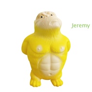 JEREMY1 Squeeze Vent Gorilla, Orangutan Yellow Squeezing Monkey Toys, Creative Soft Rubber Creative 