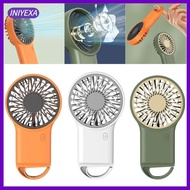 [Iniyexa] Handheld Fan Mini Fan USB Powerful Foldable Lightweight Compact Table Fan Cooling Fan for Camping Outdoor, Office Summer