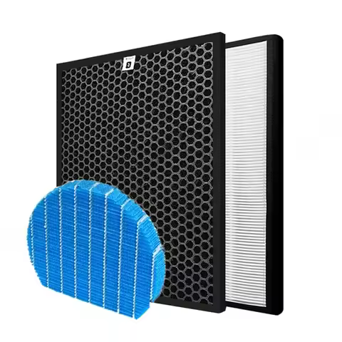 3PCS FZ-D40HFE FZ-D40DFE Replacement Air Purifier Hepa Filter Carbon Filter for Sharp Air Purifier K