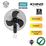 Khind 20 Inch Industrial Wall Fan with 3 Speeds Metal Blade Kipas Angin Dinding Besar 20" Murah 墙壁风扇 WF2003B