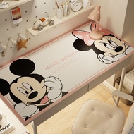 Mickey Cartoon Desk Mat Leather Tablecloth Waterproof Oilproof Desktop Mat Rinse-Free Dirt-Resistant Study Desk Desk Mat