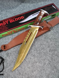 มีดพก ใบขนาด 11 นิ้ว RAMBO III FIRST BLOOD ใบทอง เหล็ก: 8CR13MOV