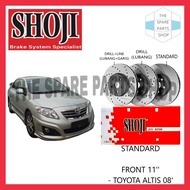 TOYOTA ALTIS 08' BRAKE DISC ROTOR SET FRONT SHOJI