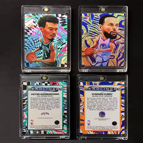 Topps 2026 Finest Big Head Comic Teka Warriors Curry Spurs Text Class SSP Original Reproduction Self