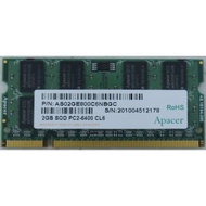 APACER 2GB DDR2 800 6400 CL6 SOD RAM NEW