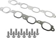 12657093 551696 Header Exhaust Manifold Gasket with Bolts Fits for Cadillac Escalade Chevy Camaro Si