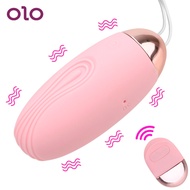 OLO G-spot Vibrators 10 Frequency Clitoris Stimulate Jump Egg Vibrator Wireless Remote Control USB