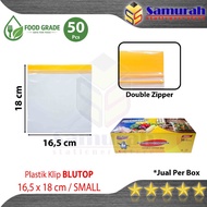 BLUTOP Plastic Clip Fresh Packing 16.5 x 18 cm Zip Lock/ PE Small Plastic Snack 16.5x18 cm