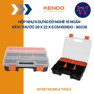Plastic tool box with 16 compartments, size 29 x 22 x 6 cm Kendo - 90236