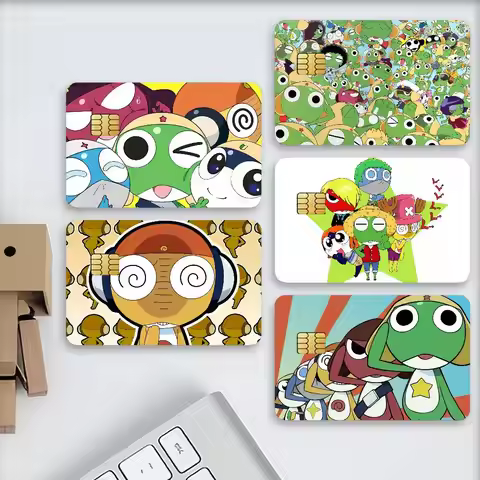 Anime K-Keroro Credit Decorative Card Stickers Suitable For Bank Cards Metro Transit Anti-scratch Gi