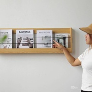 【TikTok】Living Room Bedroom Magazine Rack Wall Hanging Bookshelf Wall Shelf Aisle Display Picture Book Shelf Wall Book S