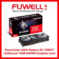 FUWELL - PowerColor Hellhound Radeon RX7800XT 16GB GDDR6 Graphics Card [3 Years Local Warranty] 1x H