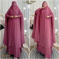 Gamis ASIMNI Bahan Crinkle Airflow By Aje Zas Collection