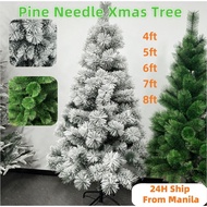Christmas Tree With Snow 5/6/7/8/10FT Simple Installation PET Pine Needle Xmas Tree Decorations